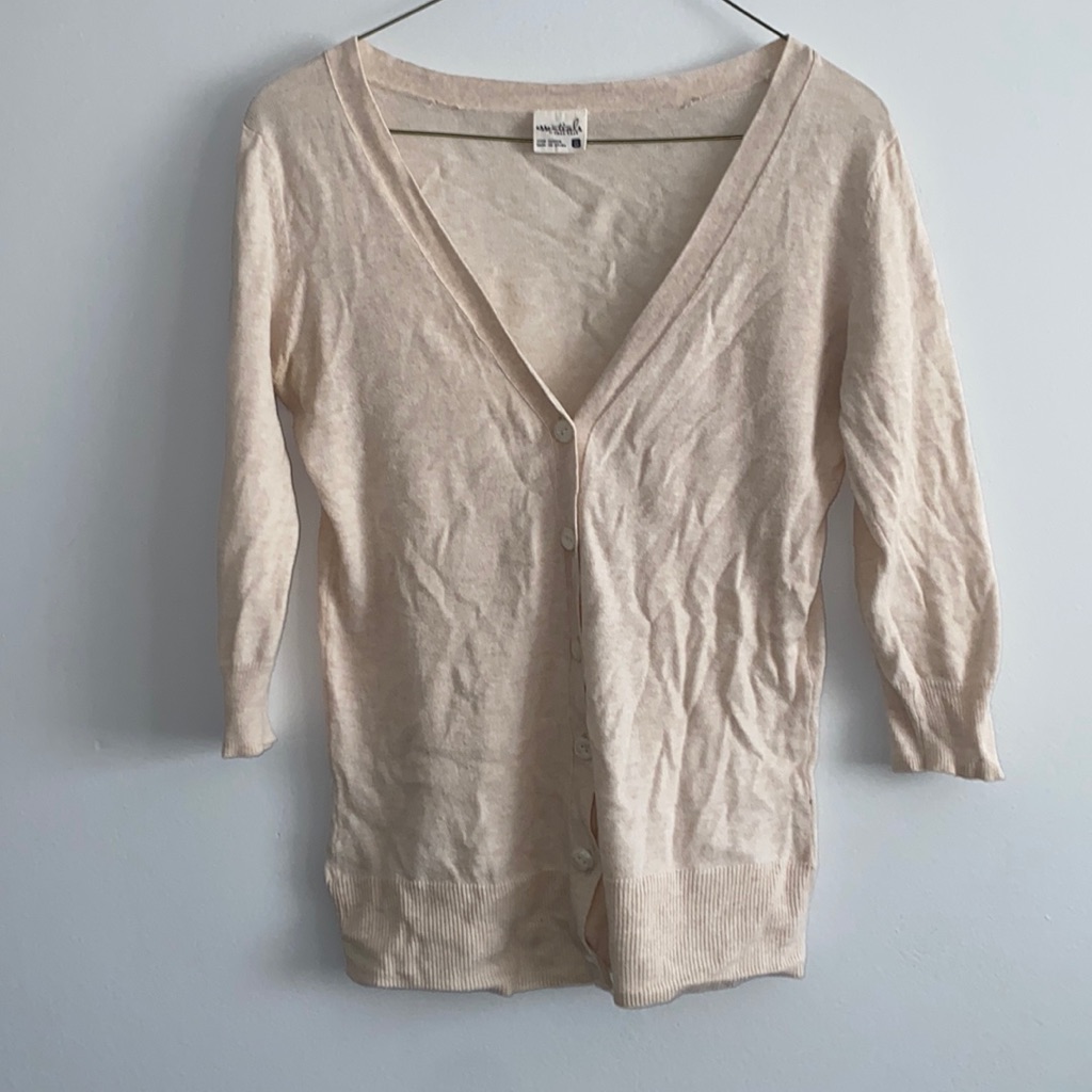 Cream Light Weight Full Tilt Cardigan